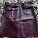 Genuine leather Skirt (purple) Purple Size 4 Photo 0