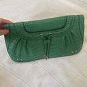 Nine West  Kelly green crocodile pattern large clutch. Photo 5