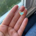 Kendra Scott Ari Heart Gold Pendant Necklace In Dichroic Glass Photo 1