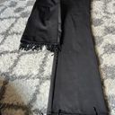 Lulus Black Pants With Beaded Fringe Photo 2