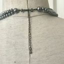 Krass&co The Roman  tri strand grey beaded necklace Photo 8