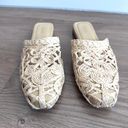 Kaanas  6 Cream Woven Slides Shoes Sandals Casual Coastal Beach Photo 1