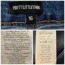 Pretty Little Thing  Jeans High Rise Skinny Ankle   Medium Blue Women’s Size 12 Photo 4