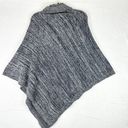 Barefoot Dreams Cozychic Point Dume Poncho One Size Indigo Dove Gray Photo 5