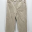 Stitch Star Jeans Women 10 Khaki Tan Denim Wide Leg Cotton Blend Five Pocket Photo 7