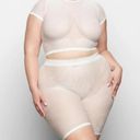 SKIMS  NWT Perforated seamless shorties in Marble (Winter White)-  Size 3XL Photo 9