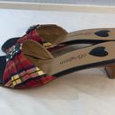 Brighton Vintage Women’s  SZ 7 M Kitten Heels KATE Classic Plaid CROC Leathet Sandals Photo 3