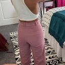 Pink Denim Pants Size 00 Photo 1