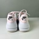 Nike  Air Force 1 Platform Leather Sneakers 8 White Pearl Pink Opti Yellow Photo 6