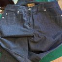 Peck & Peck  Dark Blue Denim Embroidered Pocket Jeans Size 4 Photo 1