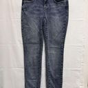 No Bo  Soft Mid Rise Skinny Junior's Size 1 Blue Stretch Jeans BGD-C Photo 1