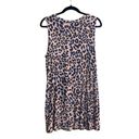 LOGO By Lori Goldstein Lori Goldstein LoGo Leopard Print Tunic Dress Tank Size Large Photo 1