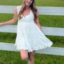 Peach Love White Mini dress Photo 0