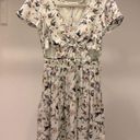 American Eagle Mint Green Floral Cutout Mini Dress Photo 3