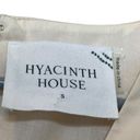 Tuckernuck  Hyacinth House Elaine Puff Shoulder Blouse Flare Hem Peplum Size S Photo 9