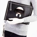 Fendi Authentic  RARE Limited Edition XL Studded Saffiano Karl Clutch Bag Photo 1