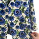 Alice + Olivia Macey Fitted Blazer Jacket Blue Perfect Pansy Multi Photo 4