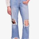 Free People Maggie Ripped Denim Jeans size 25 Photo 0