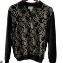 Polo Vintage paisley floral metallic banded waist  neck sweater NWT size M medium Photo 11