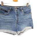 Levi's  Wedgie Fit High Rise Denim Shorts Size 30 Photo 3