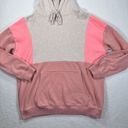 American Eagle  Sweatshirt Womens Size X-Small Pink Colorblock Jegging Fit Hoodie Photo 1