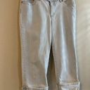 Chico's Chico’s Platinum Roll Cuff Light Blue Crop Jeans Photo 1