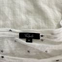 Rails  Women’s Medium Billie Star Linen Tee Cropped Photo 3