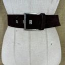 Calvin Klein Vintage  Chocolate Brown Suede Leather Belt M 29-33 Inches Photo 11