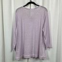 J.Jill  Love Linen Pale Orchid Linen Sweater Sz.L NWT Photo 6