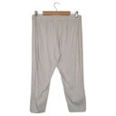 J.Jill  Pants Womens M Linen Stretch Capri Button Bottom Beachy Cottagecore Gray Photo 1