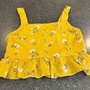 LA Hearts L.A. Hearts Yellow Daisy Print Top Size Medium Photo 4