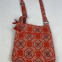 Vera Bradley  Orange and Teal  Quilted Tote Shoulder Bag Satchel READ Photo 5