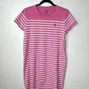 Polo Ralph Lauren Women's Crew Neck Jersey Cotton Dress Large Preppy Classic Pink Photo 0