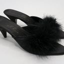 Ellie Vintage Y2K  Black Feather Kitten Heels Photo 1