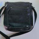 The Sak  Lucia Black Pebbled Leather Crossbody Bag / Purse 11" X 11" Photo 3