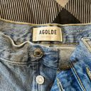 AGOLDE  denim cutoff shorts. Worn once. Lightwash Photo 3