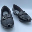 Life Stride Black loafers by  size 11 faux croc slight wedge shoe Photo 0