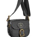 Polo Ralph Lauren - Black Croc Small Hutton Bag Photo 0