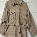 Free People  Clyde oversized coat snap Jacket Sz L Photo 6