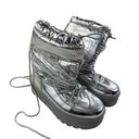 Shoedazzle  - Faux Leather Moon Boots in Silver Photo 0