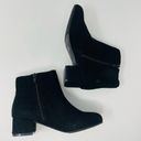 INC NWT  International Concepts Floriann Ankle Booties Black Suede Block Heel Photo 2