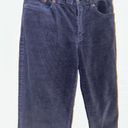 Ralph Lauren Lauren  Women's Corduroy Pants Size 4 Navy Blue Straight Leg Button Photo 1