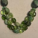 Coldwater Creek Green Glass Layered Necklace Photo 1