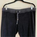 Juicy Couture  Soft velvety black slightly flared pants joggers Photo 1