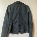 DKNY Jeans Medium Wash Fitted Denim Blazer Jacket Size Medium Photo 4