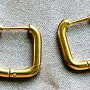 Free People 18K Square Huggie Hoop Earrings With Gift Bag  Photo 2