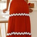 PRETTYGARDEN , Red 2 pc. Cropped Top & Full Pull-on Maxi Skirt Set Size Medium Photo 1