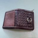 Brighton  brown leather wallet Key ring Silver embellishments Zippered pocket Photo 6