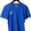 Urban Outfitters Adidas Kansas Jayhawks T Shirt Blue Medium M Basketball University Graphic Tee Photo 0