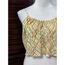 BP . Womens Crop Top Multicolor Plaid Spaghetti Strap Ruffles Y2K Plus 1X New Photo 1